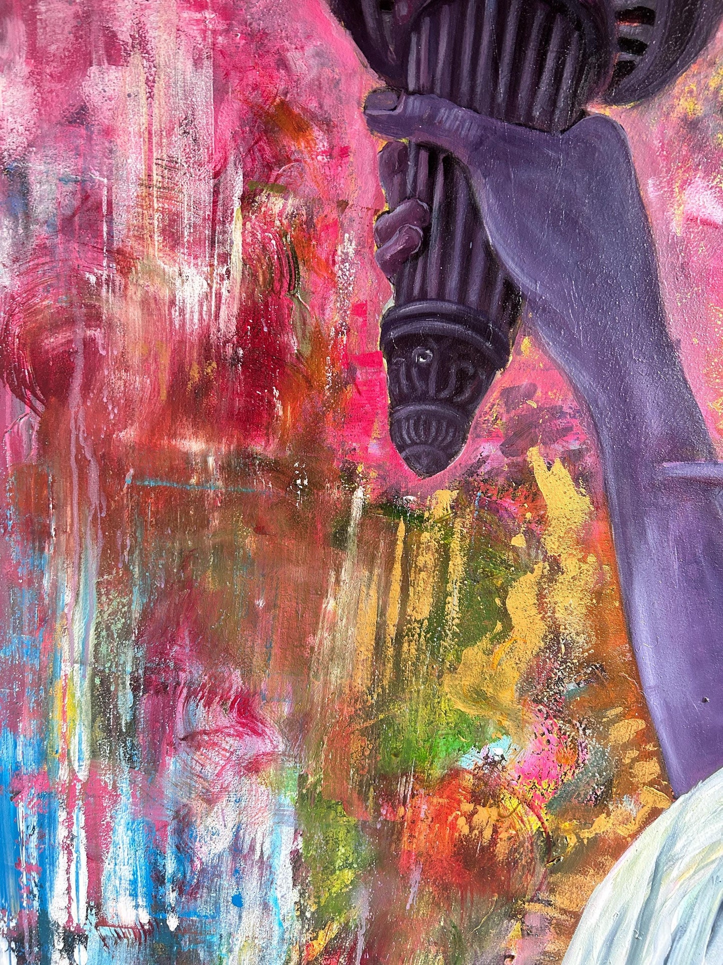 statue of liberty large art, statue of liberty full color, Statue of Liberty painting, Statue of Liberty artwork, full color abstract art